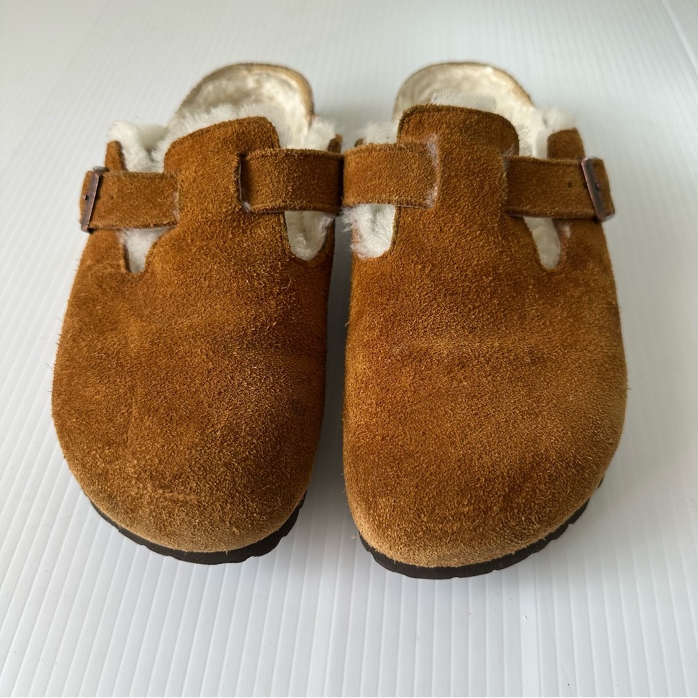 Birkenstock Boston Shearling Clogs Mink, 8-8.5 (39) - Picture 4 of 13